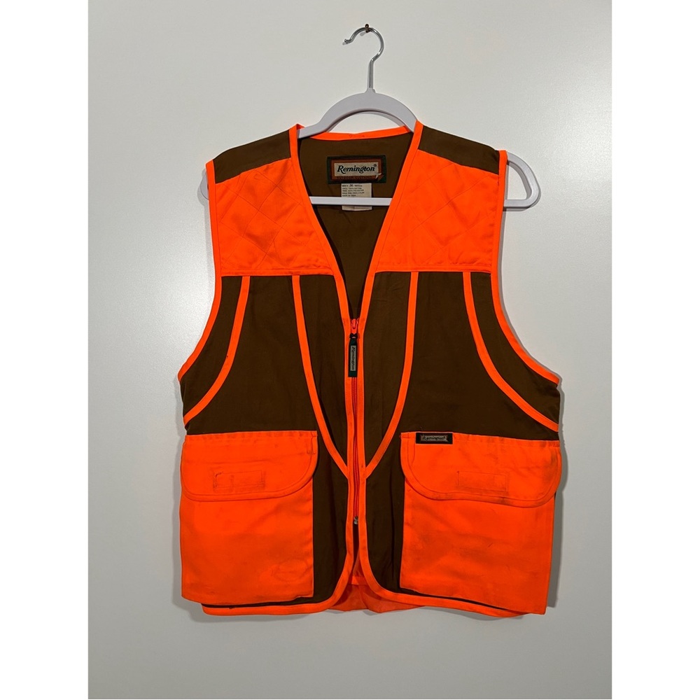 Remington Hunting Vest in Bright Orange and Tan Size Medium Unisex